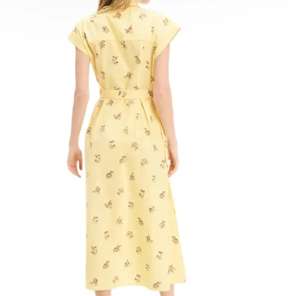 Adam Lippes Belted Poplin Shirt Dress Size 0 - Picture 2 of 8